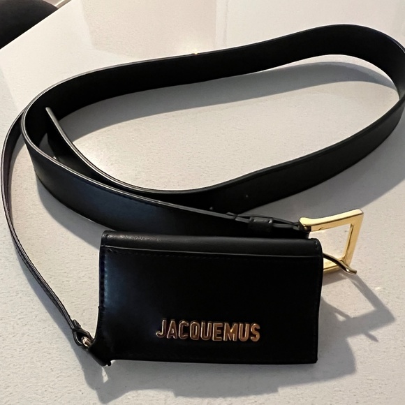 Black Jacquemus belt La Porte Carte - Picture 1 of 4